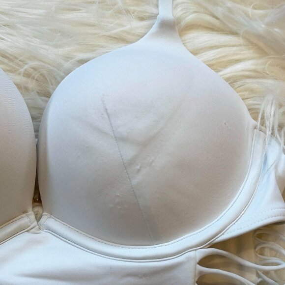 Victoria's Secret Longline Strappy Bikini Top & Rhinestone Shine Bottoms 32C | M - Picture 3 of 8